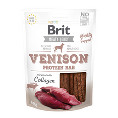 Brit Jerky Snack Venison Protein Bar 200g mięsny przysmak dla psa