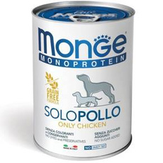 Monge Dog Solo Chicken 400g - monoproteinowa mokra karma dla psów