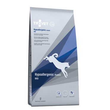 Trovet RRD Hypoallergenic karma dla psów z nadwrażliwością pokarmową 3kg - królik