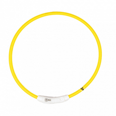 Obroża świecąca Duvo+ USB Nylon Yellow 35 cm