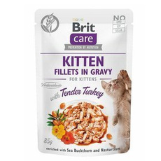 Brit Care Cat Turkey filety z indyka w sosie karma dla kociąt 85g