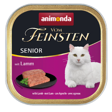 Animonda Vom Feinsten Cat Senior karma dla starszych kotów z jagnięciną tacka 100g