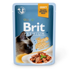 Brit Premium Cat Tuna Fillets sos 85g filety z tuńczyka w sosie - karma dla kotów dorosłych