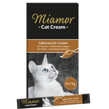 Miamor Cat Cream przysmak krem z wątróbką dla kota 6x15g