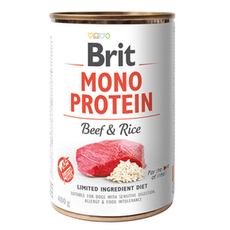 Brit Mono Protein Beef & Rice 400g - mokra karma dla psów