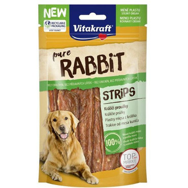 Vitakraft Pure Rabbit 80g paski z mięsa królika przysmaki dla psa 