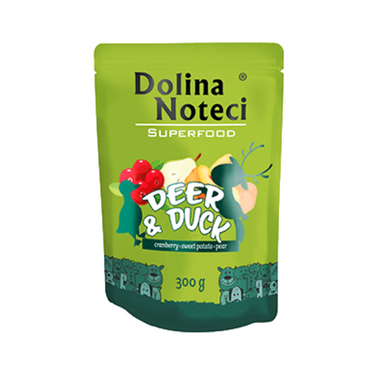 Dolina Noteci Superfood kaczka i jeleń 300 g karma dla psów dorosłych