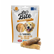 Brit Let's Bite Chewbones with Cod Fish Skin 135g - przysmak ze skórą z dorsza