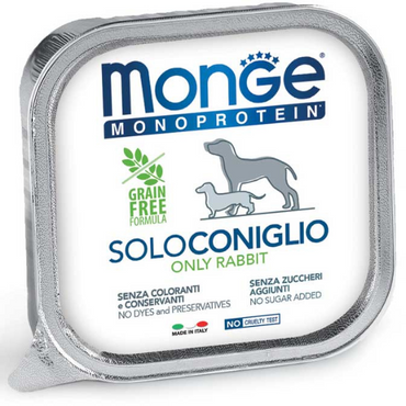 Monge Dog Solo Rabbit 150g - monoproteinowa mokra karma dla psów