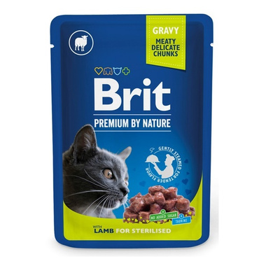 Brit Premium by Nature Cat Sterilised 100g jagnięcina w sosie