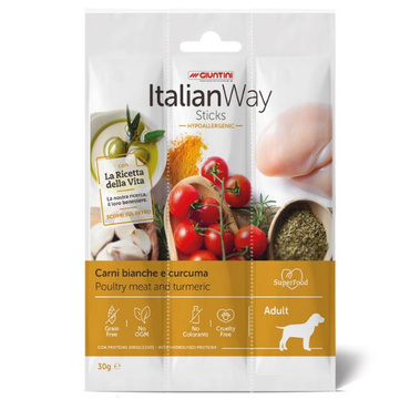 Italian Way Sticks kabanosy dla psa drób i kurkuma 30g