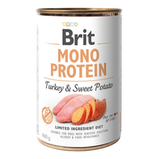 Brit Mono Protein Turkey & Sweet Potato 400g - mokra karma dla psów