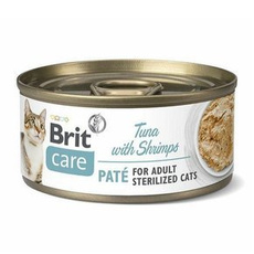 Brit Care Cat pate tuńczyk krewetki karma dla kotów sterylizowanych 70g