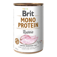 Brit Mono Protein Rabbit  400g - mokra karma dla psów