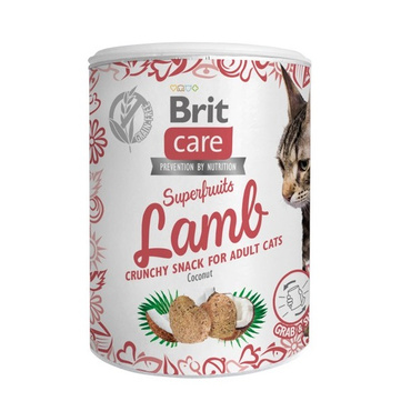 Brit Care Cat Snack Superfruits Lamb 100g - przysmak dla kota