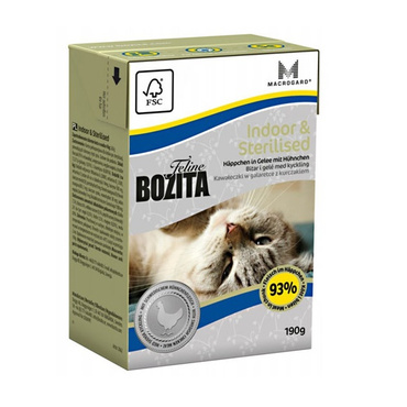 Bozita Feline Sterilised & Indoor 190g - karma dla kotów sterylizowanych i niewychodzących 