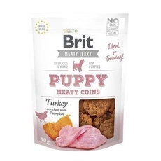 Brit Jerky Snack Turkey Meaty Coins for Puppies 80g mięsny przysmak dla szczeniąt