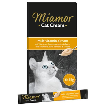 Miamor Cat Cream przysmak kremowy Multiwitamina dla kota 6x15g