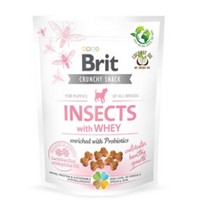 Brit Crunchy Snack Insect Puppy 200g - owady i serwatka przysmak dla szczeniąt