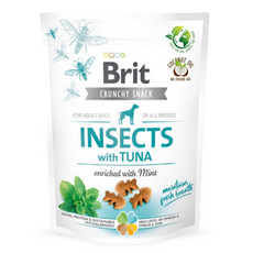 Brit Crunchy Snack Insect with Tuna 200g - owady, tuńczyk i mięta przysmak dla psa