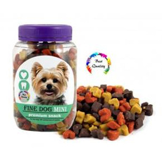 Fine Dog Mini Small Hearts Soft Mix - smakołyki do nagradzania, dla psów małych ras, 280g