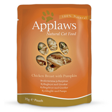 Applaws Natural Cat Food kurczak i dynia wilgotna karma dla kotów - saszetki 70g