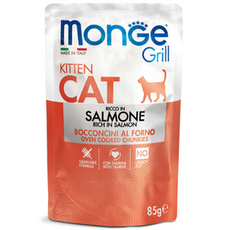 Monge Grill Kitten Łosoś 85g