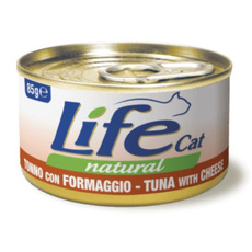 Life Cat Natural Tuńczyk z Serem mokra karma dla kota puszka 85g