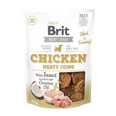 Brit Jerky Snack Chicken Coins with Insect 200g mięsny przysmak dla psa