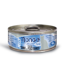 Monge Jelly Tuna White Fish karma dla kotów Tuńczyk Biała Ryba 80g