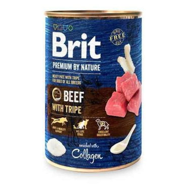 Brit Premium by Nature Beef with Tripes wilgotna karma dla psów, 400g