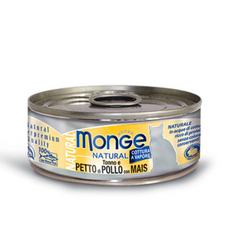 Monge Natural Tuna Chicken Corn karma dla kotów Tuńczyk Kurczak Kukurydza 80g