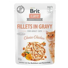 Brit Care Cat Chicken filety z kurczaka w sosie karma dla kotów 85g